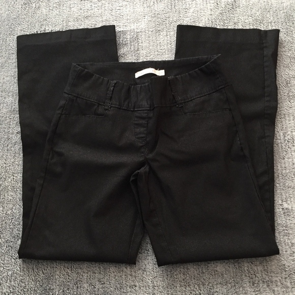 Smart Set Black Dress Pants Womens 11 Elastic Waist Boot Cut Wide Elastic Waist - Picture 1 of 7